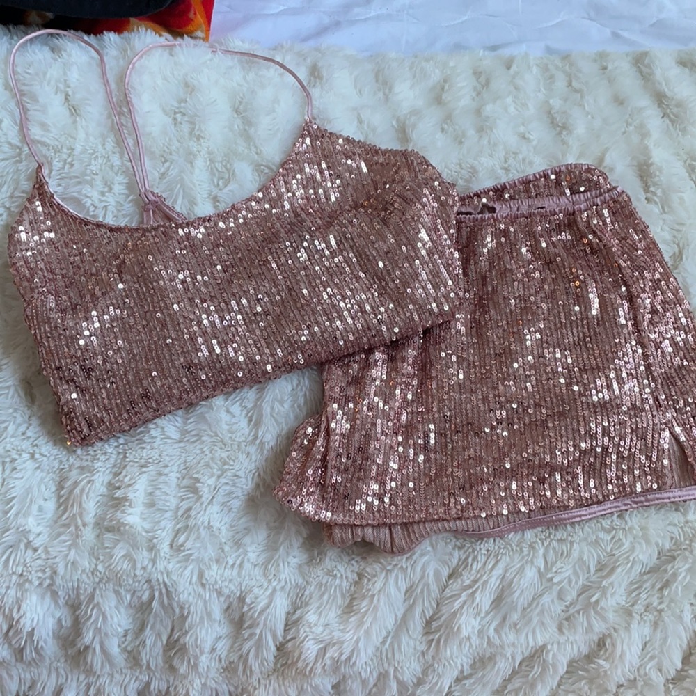 Victoria’s Secret Sequin PJ Set